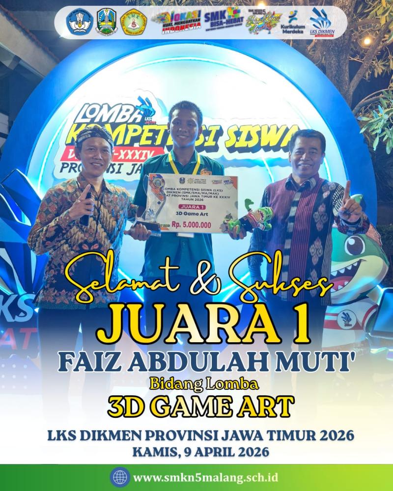 Juara Lomba LKS 3D Game Art