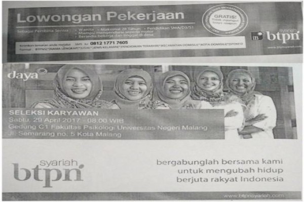 LOKER Karyawan BTPN Syariah