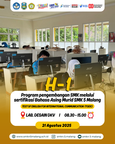 Test TOEIC Siswa kelas 12