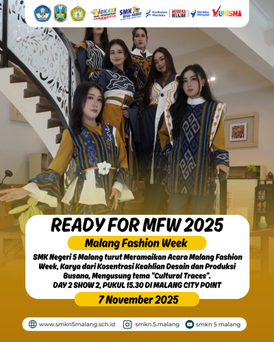 SMKN 5 Malang Siap Tampil di Malang Fashion Week 2025
