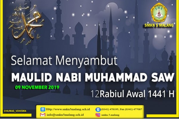 Selamat menyambut maulid Nabi Muhammad SAW
