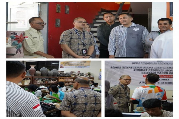 Kepala Dinas Pendidikan Jatim Tinjau LKS di SMK Negeri 5 Malang